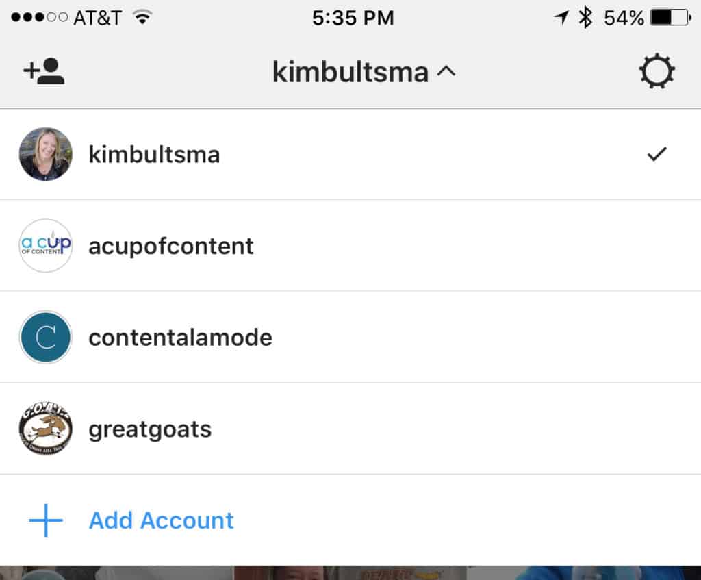 how to add instagram accounts