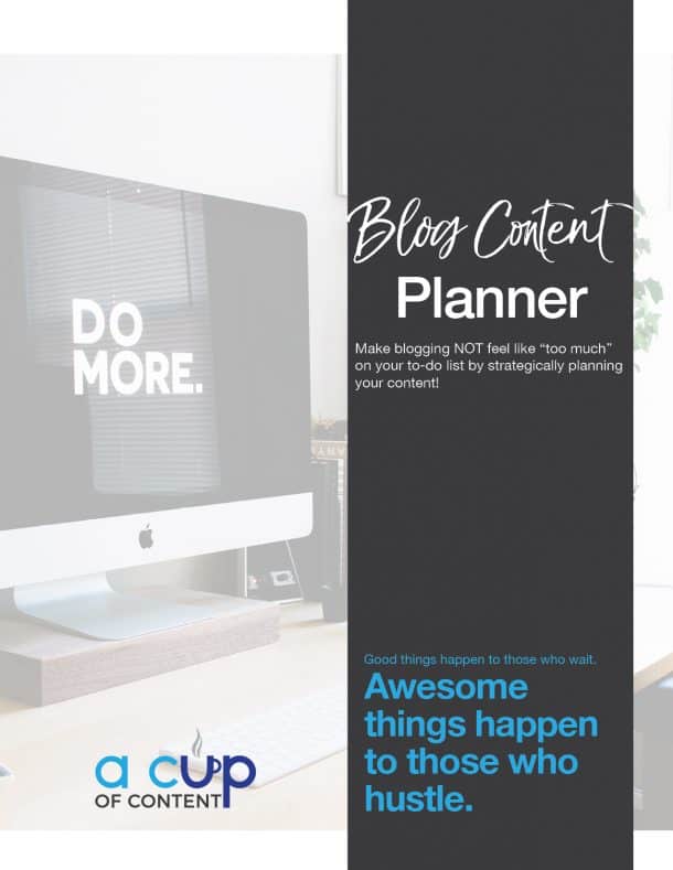 blog content planner