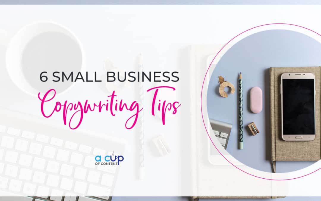 Header image for blog post on small business copywriting tips