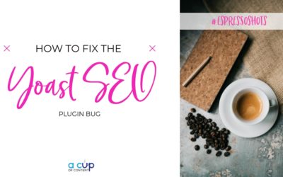 #EspressoShots: How to fix the Yoast SEO plugin bug