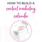 ho to build content marketing calendar