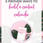 how to build a content calendar
